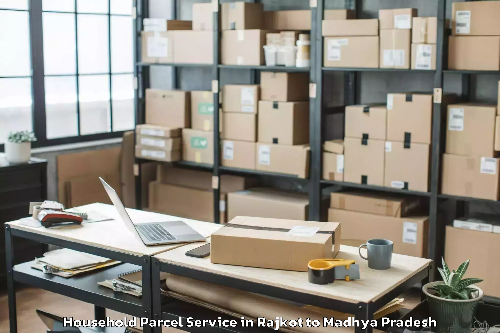 Easy Rajkot to Burhanpur Household Parcel Booking